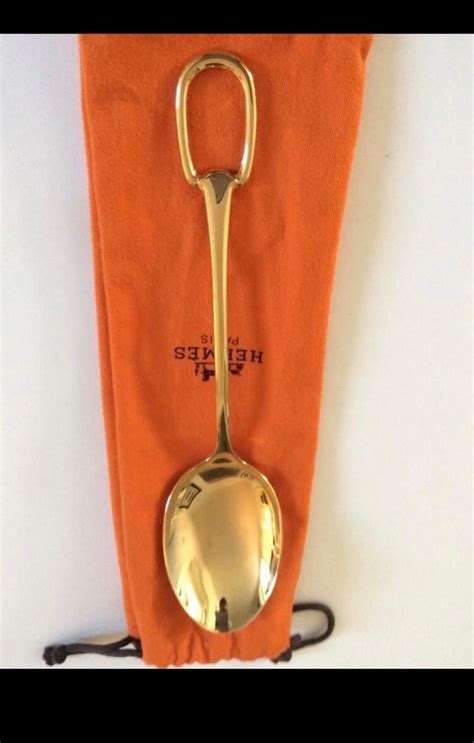 one gold hermes spoon price|Hermes dishes for sale.